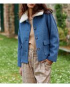 Manteau Nattie bleu denim