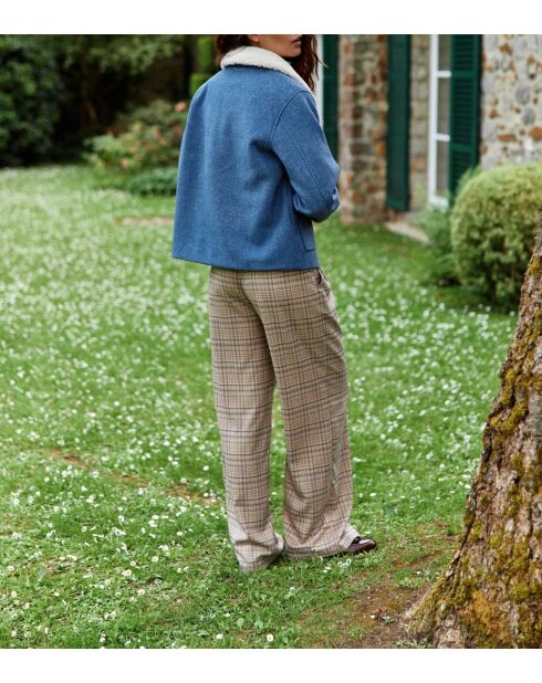 Manteau Nattie bleu denim