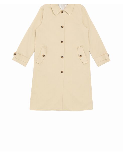 Trench en coton Nevina beige