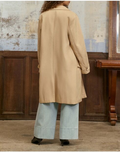 Trench en coton Nevina beige