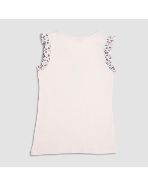 Pyjama en coton débardeur et short poudre