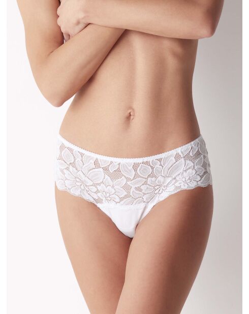 Witte katoenen slip