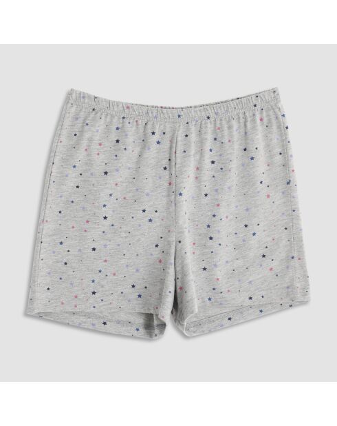 Pyjama en coton débardeur et short orchidée