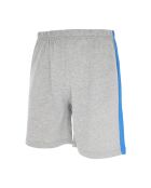 Pyjama en coton col rond manches courtes et short bleu
