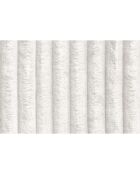 Canapé droit convertible et modulable 3 places en velours côtelé xl Tilia blanc - 190x95x70,5 cm