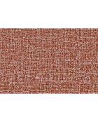 Canapé droit convertible et modulable 2 places en tissu tweed Coco rouge - 148x95x70,5 cm