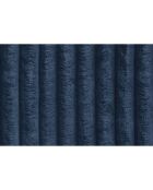Méridienne convertible et modulable en velours côtelé xl Tilia bleue - 190x95x70,5 cm