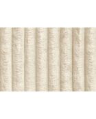 Canapé droit convertible et modulable 2 places en velours côtelé xl Tilia beige - 148x95x70,5 cm