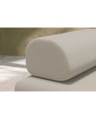 Fauteuil convertible et modulable en tissu lisse Gemma beige - 95x95x70,5 cm