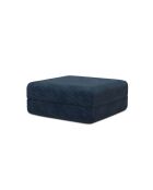 Lincoln blaue konvertierbare und modulare Kordhocker - 95x95x42 cm