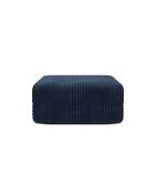 Wandelbarer und modularer Sitzhocker aus Kord xl Tilia blau - 95x95x42 cm