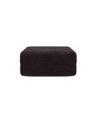 Pouf convertible et modulable en velours côtelé Lincoln marron - 95x95x42 cm