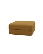 Wandelbarer und modularer Hocker aus gelbem Coco-Tweed - 95x95x42 cm