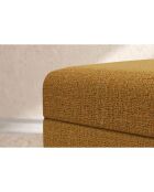 Wandelbarer und modularer Hocker aus gelbem Coco-Tweed - 95x95x42 cm