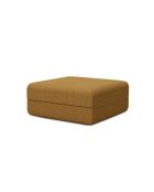 Wandelbarer und modularer Hocker aus gelbem Coco-Tweed - 95x95x42 cm