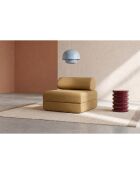 Wandelbarer und modularer Sessel aus gelbem Coco-Tweed - 95x95x70,5 cm