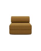 Wandelbarer und modularer Sessel aus gelbem Coco-Tweed - 95x95x70,5 cm