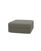 Wandelbarer und modularer Hocker aus glattem Stoff Gemma taupe - 95x95x42 cm