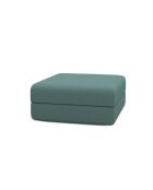Wandelbarer und modularer Hocker aus glattem grünem Gemma-Stoff - 95x95x42 cm