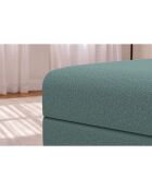 Wandelbarer und modularer Hocker aus glattem grünem Gemma-Stoff - 95x95x42 cm