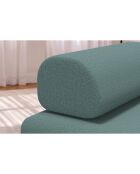 Fauteuil convertible et modulable en tissu lisse Gemma vert - 95x95x70,5 cm