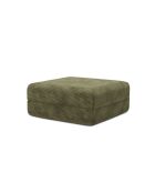 Lincoln grüne konvertierbare und modulare Kordhocker - 95x95x42 cm