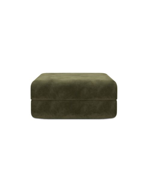 Lincoln grüne konvertierbare und modulare Kordhocker - 95x95x42 cm