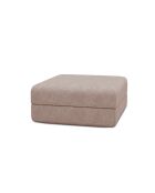 Lincoln, wandelbarer und modularer Hocker aus Kord, 95x95x42 cm, blassrosa