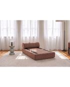 Wandelbarer und modularer Sessel aus rotem Coco-Tweed - 95x95x70,5 cm