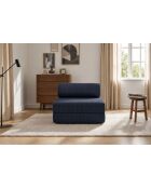 Lincolnblauwe converteerbare en modulaire corduroy fauteuil - 95x95x70,5 cm