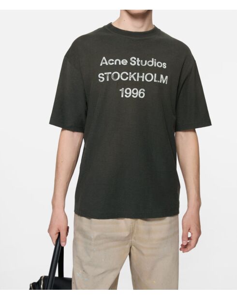 T-Shirt en coton Sprayed Logo noir