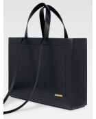 Borsa The Neve in pelle nera