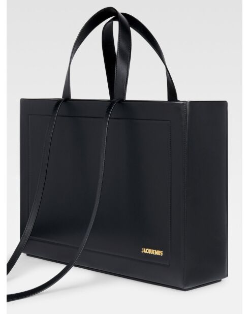 Borsa The Neve in pelle nera