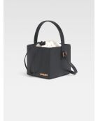 Le Seau en cuir Carré noir