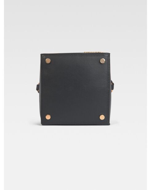 Le Seau en cuir Carré noir