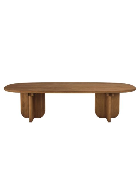 Mesita de madera de teca reciclada - 140x60 cm