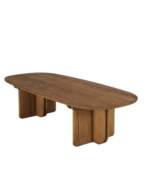 Mesita de madera de teca reciclada - 140x60 cm