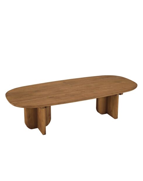 Mesita de madera de teca reciclada - 140x60 cm