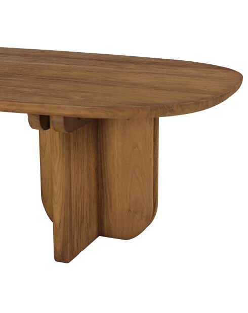 Mesita de madera de teca reciclada - 140x60 cm