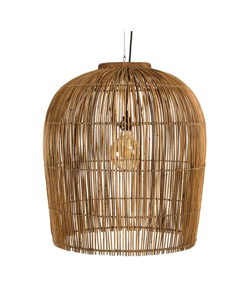 Suspension en bois de teck recyclé naturelle - 59x59 cm
