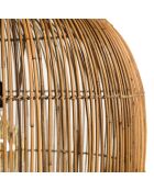 Suspension en bois de teck recyclé naturelle - 59x59 cm