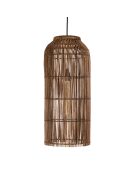 Suspension en bois de teck recyclé marron - 28x28cm