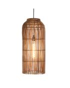 Suspension en bois de teck recyclé marron - 28x28cm