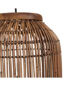 Suspension en bois de teck recyclé marron - 28x28cm