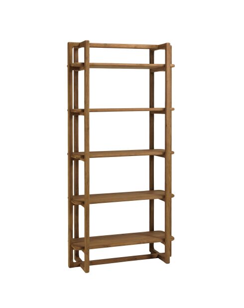 Bibliothèque en bois de teck recyclé naturelle - 100x200 cm