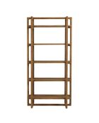 Bibliothèque en bois de teck recyclé naturelle - 100x200 cm