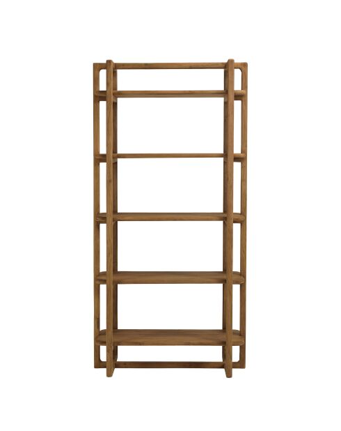 Bibliothèque en bois de teck recyclé naturelle - 100x200 cm