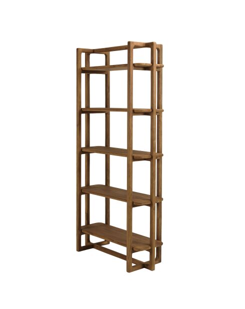 Bibliothèque en bois de teck recyclé naturelle - 100x200 cm