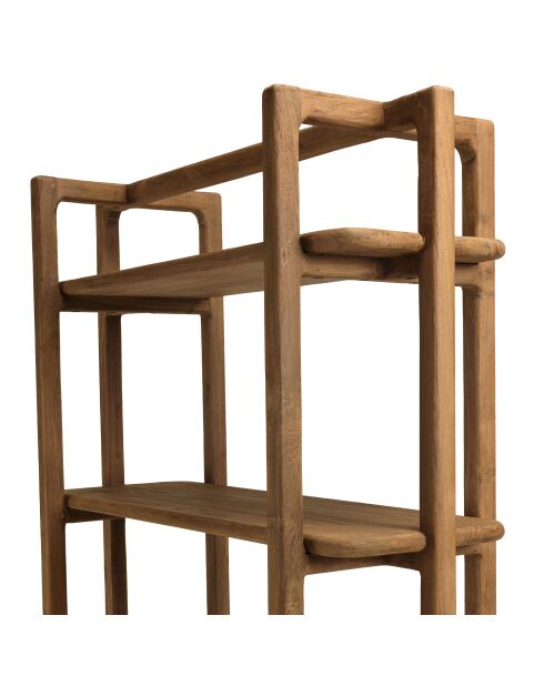Bibliothèque en bois de teck recyclé naturelle - 100x200 cm