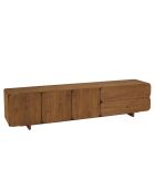 Buffet 3 portes 2 tiroirs en bois de teck recyclé marron - 200x48 cm